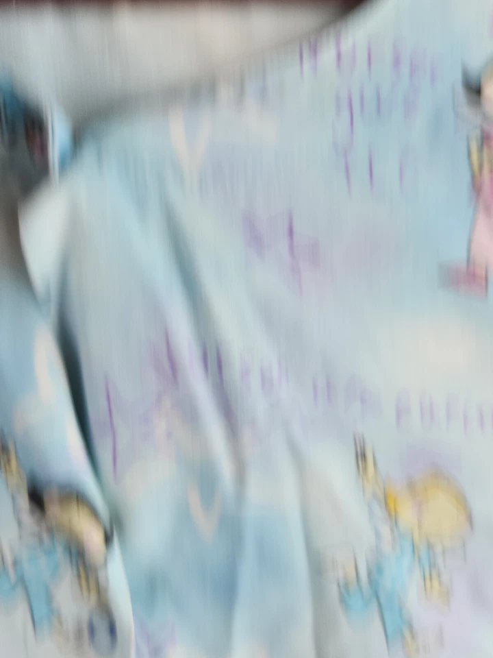 Simply Basic Nurse TLC Pattern Womens Blue Long Sleeve Scrub Top Size 3XL - Image 4 of 4