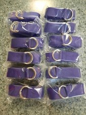 1" football belts (dozen) 60" Purple Individually bagged  Made in USA 12 belts