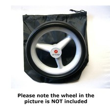  GOLF TROLLEY WHEEL COVERS SUITS ELECTRIC CART WHEELS - ONE PAIR - In Black