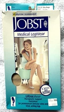 NEW Jobst Ultra Sheer 20-30 mmHg Size X Large Compression Pantyhose Silky Beige