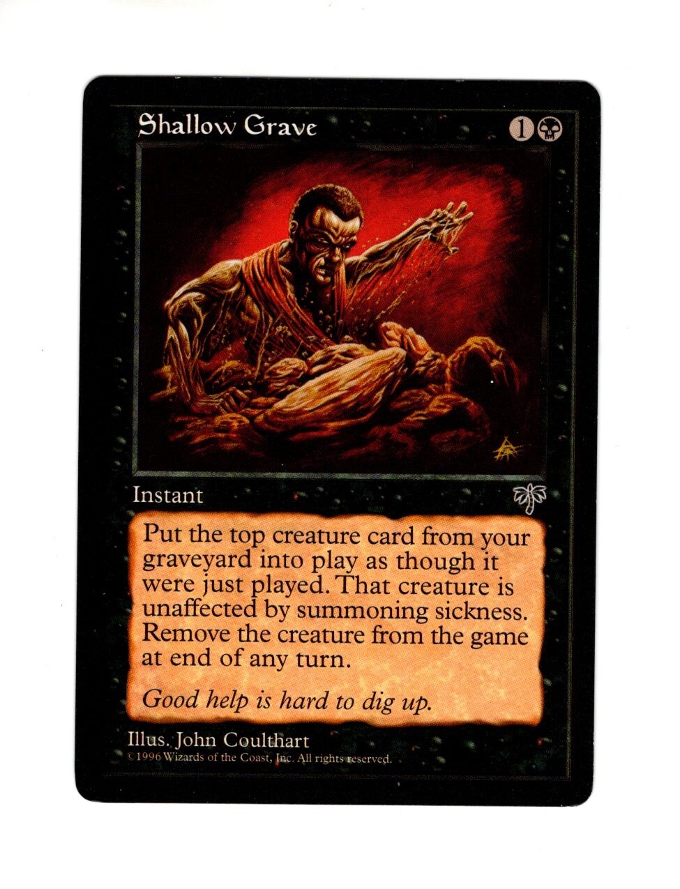 Shallow Grave Mirage NM-/LP MTG Magic the Gathering e
