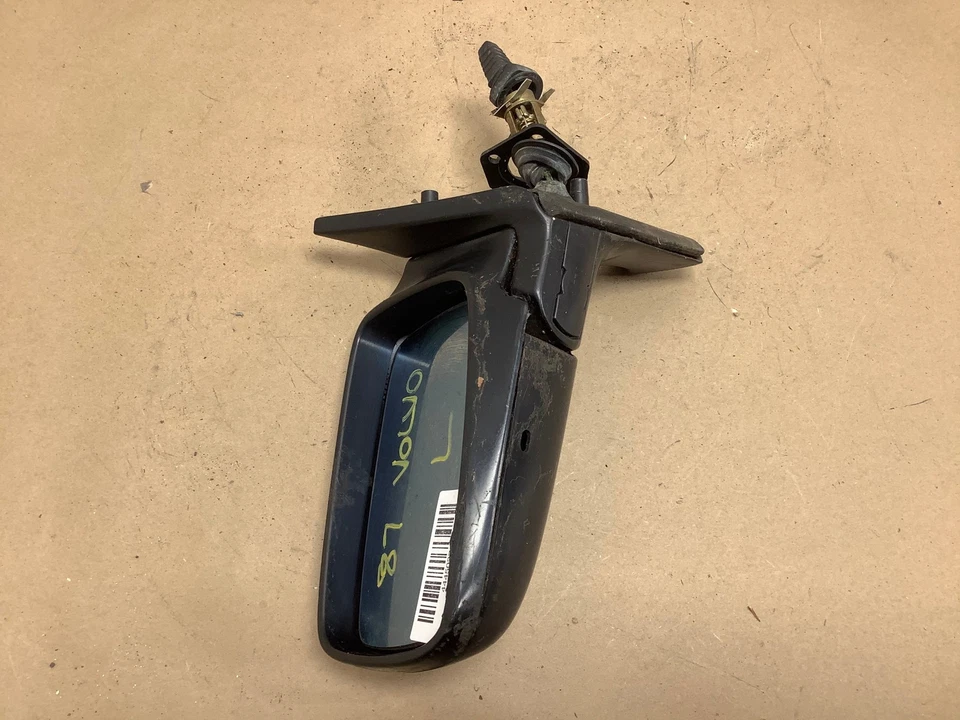 VOLVO 760 1983 1987 FRONT LEFT DRIVER SIDE VIEW MIRROR POWER FOLDING BLACK - Image 2 of 4