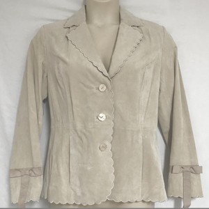 Vintage-Women-Terry-Lewis-Genuine-Leather-Jacket-Suede-Look-Flawless-Size-Small