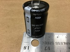 1 PC  120uF  450V 105C  SNAP-IN ELECTROLYTIC CAPACITOR 25x35mm