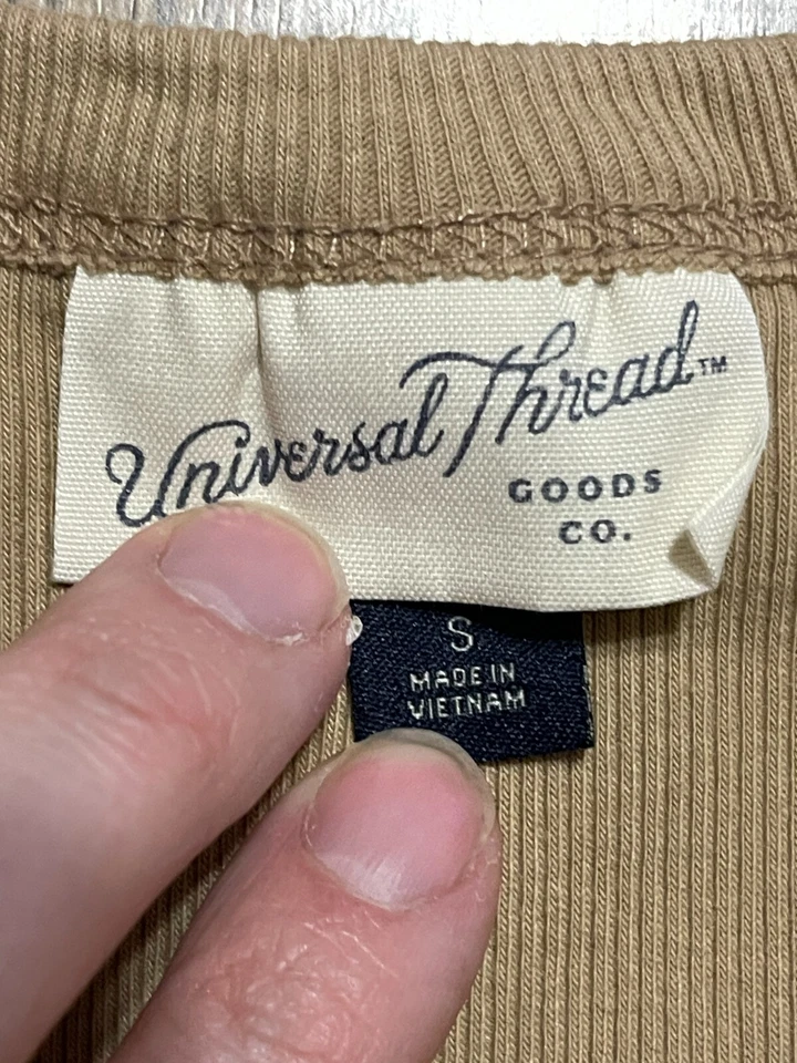 Camiseta sin mangas Universal Thread, para mujer talla pequeña, tostada, sin mangas Foto 4 de 4