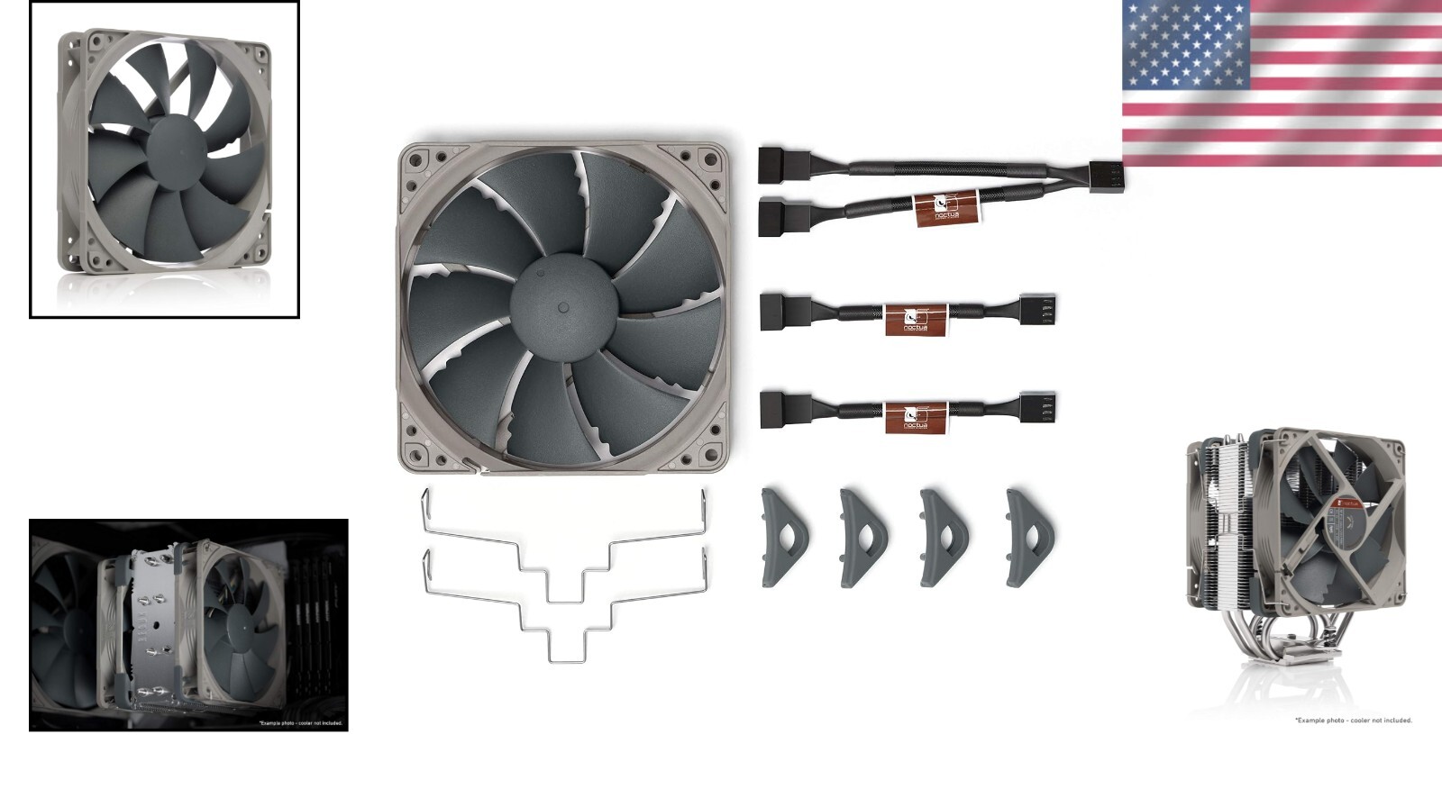 Dual-Fan Upgrade Kit for NH-U12S Redux Cooler - Enhanced Performance ...