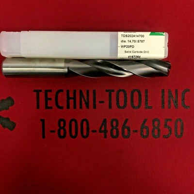 TDS202A14700 14.7mm (0.5787) x 5.2362 OAL TiAlN 5xD HP Drill 4167254
