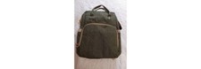 Bassinet travel diaper bag portable crib, changing station, Olive Green