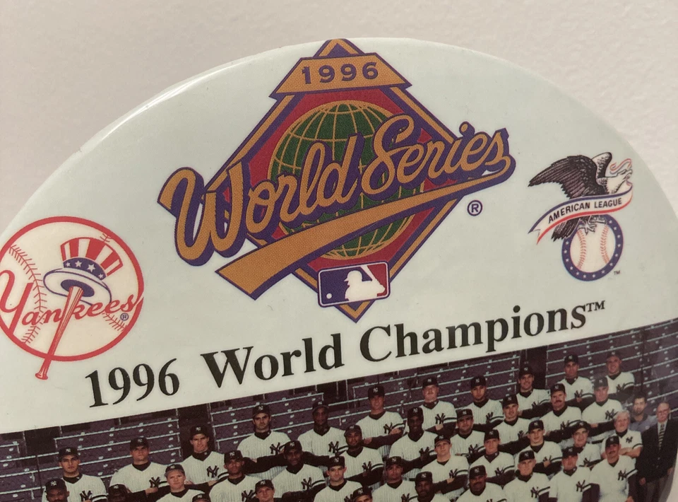 1996 world series team pin 96 ws new york yankees baseball ny champions champs - Image 3 of 4
