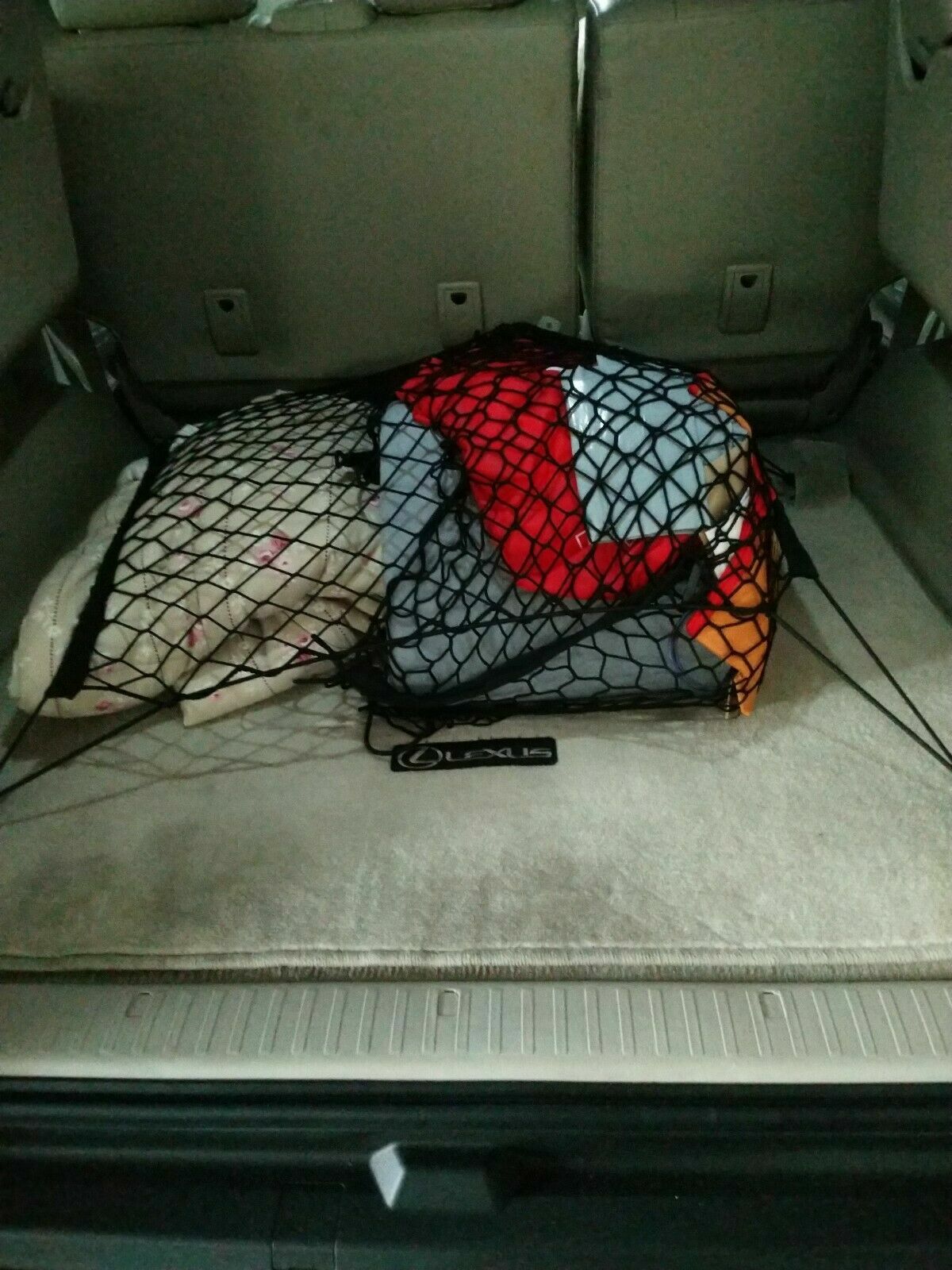 Rear Trunk Floor Style Organizer Mesh Web Cargo Net for LEXUS GX470 2003-2009