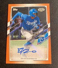 ERICK PENA 2021 TOPPS PRO DEBUT PROSPECT AUTO KANSAS CITY ROYALS AUTOGRAPH /25