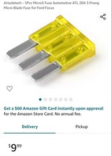 Artudatech - 5Pcs Micro3 Fuse Automotive ATL 20A 3 Prong Micro Blade Fuse focus
