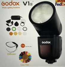 Godox V1-S 2.4G Camera Flash Speedlite TTL AK-R1 Barn Door Fr Sony A7R A7 A9 A7S