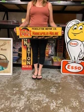 Antique Vintage Old Style Sign Minneapolis Moline Penndleton Made USA