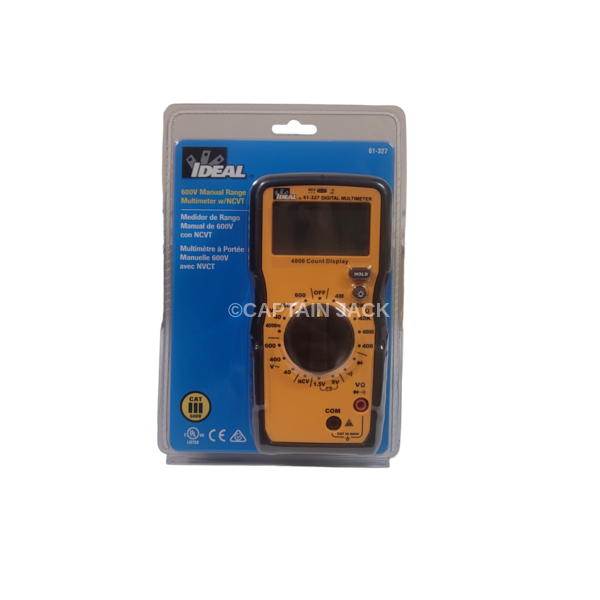 Ideal Digital Multimeter 61327 CAT III 600V AC/DC W/Leads NEW eBay