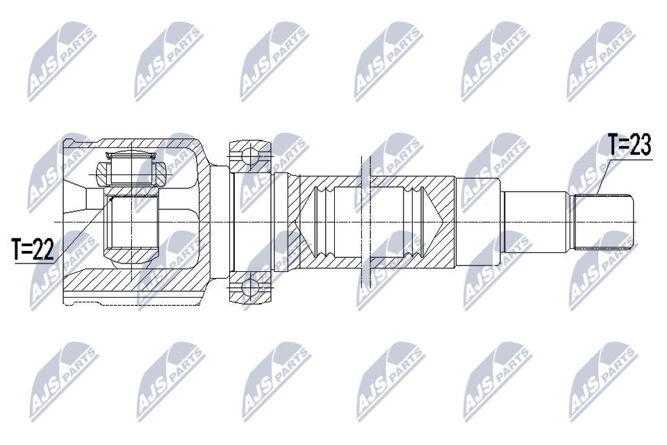 NPW-FR-112 NTY Joint Kit, drive shaft for FORD
