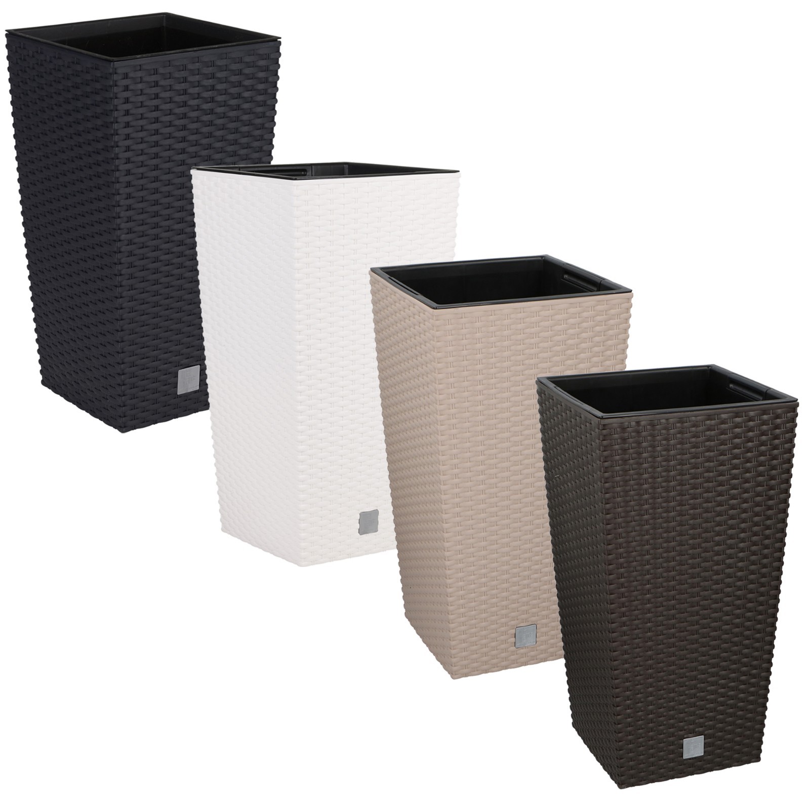 Rattan Design Elegant Tall Large Plant Pot Flower Indoor Outdoor Garden