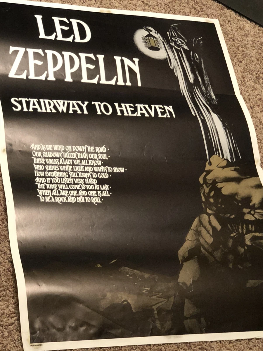 Led Zeppelin Stairway To Heaven übersetzung Led Zeppelin Stairway To Heaven Poster