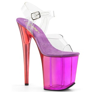 rainbow stripper heels