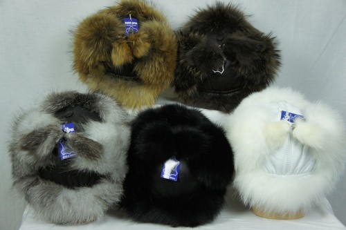 Real Fox, Mapache, Cuero Auténtico, 5 Variaciones, Piel, Cazador Ushanka Gorro - Imagen 8 de 17