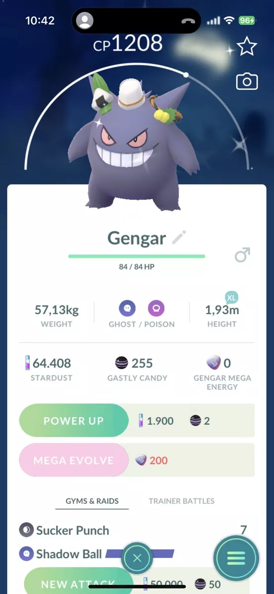 Shiny Spooky Gengar PTC