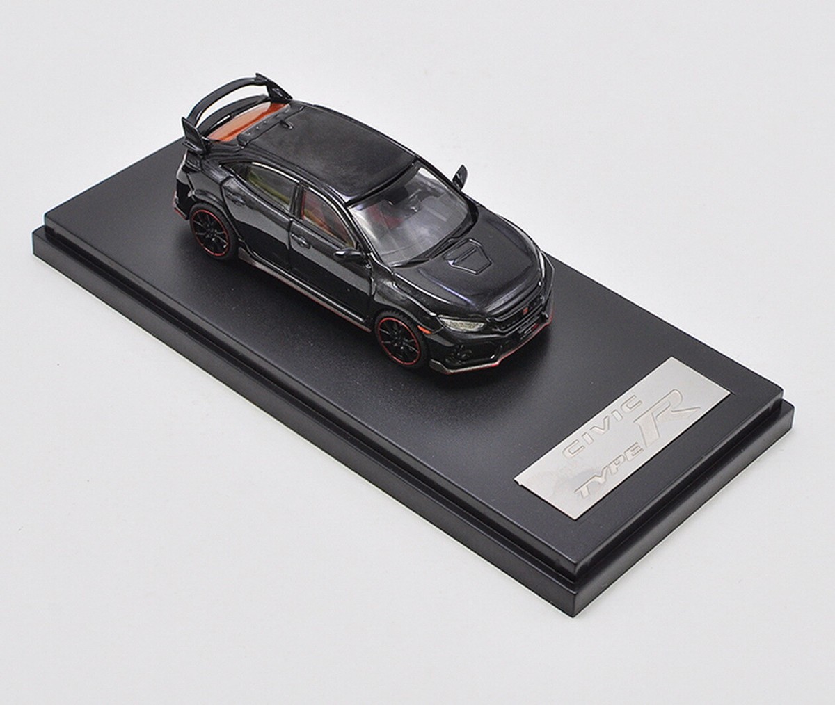 LCD 1/64 Scale Honda Civic Type R FK8 Black Diecast Car Model