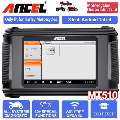 NT510 Motorrad Diagnosegerät OBD2 Scanner Alle System Gerät Oil ABS für Harley