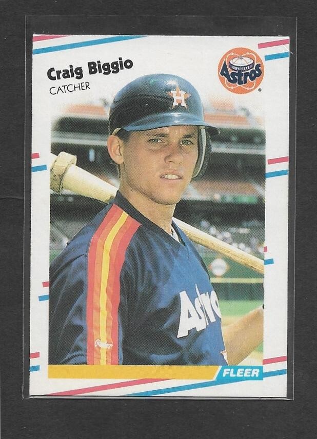 1988 Fleer Update #U89 Craig Biggio XRC, Houston Astros, Baseball HOF