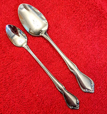 Oneida Chateau Stainless Steel Spoon LOT Teaspoon Baby Scroll Handle Flatware