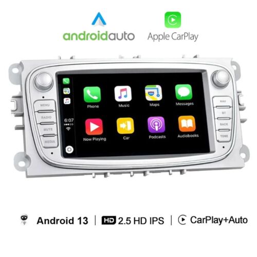 Autoradio Carplay Android Per Ford Focus Mondeo C-Max S-Max Galaxy II Kuga 2+32G - Afbeelding 1 van 12