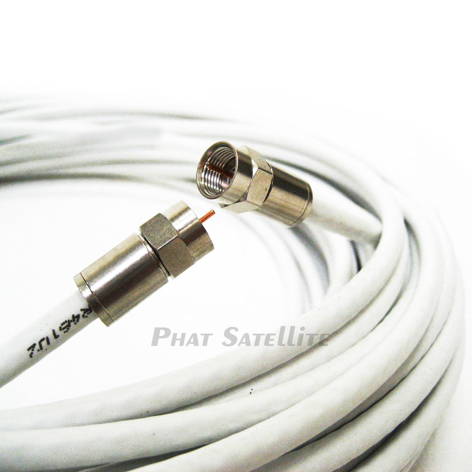 75ft SHIELDED RG-6 COAX MADE IN USA 3GHZ UL ETL RATED HD SATELLITE TV ...