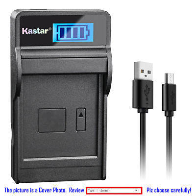 BP-718 CG-700 Battery or LCD Slim Charger for Canon VIXIA HF R80 R82 R300 R400