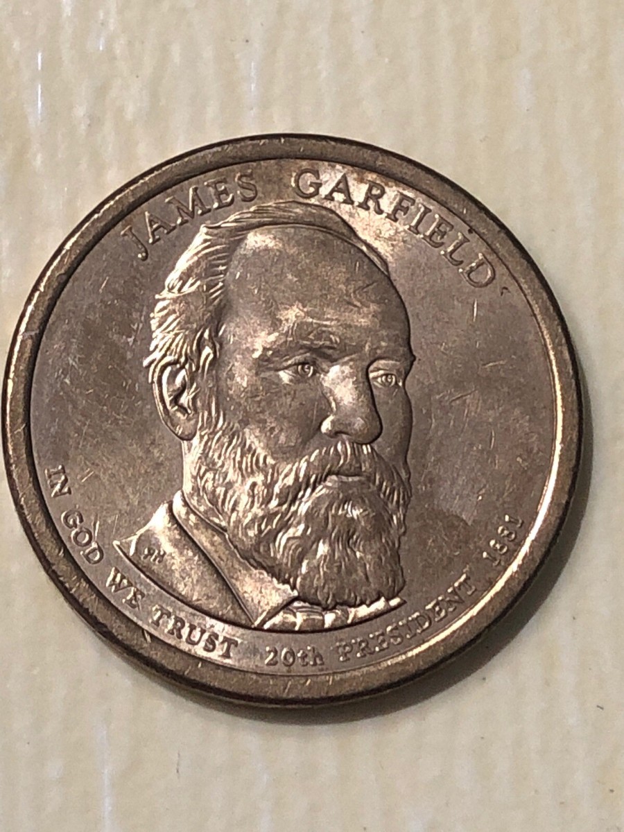 2011 P - James Garfield $1 Presidential Golden Dollar Coin | eBay