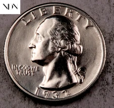 1932 Washington Quarter - Gem BU - 90% Silver