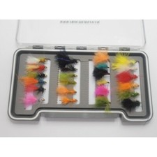 Mini Lures, Trout Flies, 24 Boxed Sets, Cats Whiskers, Dancers, Cormorants NBX63