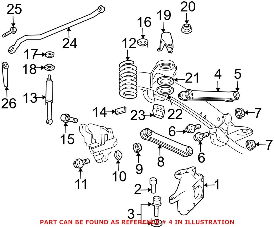 正品原始设备制造商前悬架控制臂适用于道奇 Ram 2500 3500 — 第 3/4 张图片