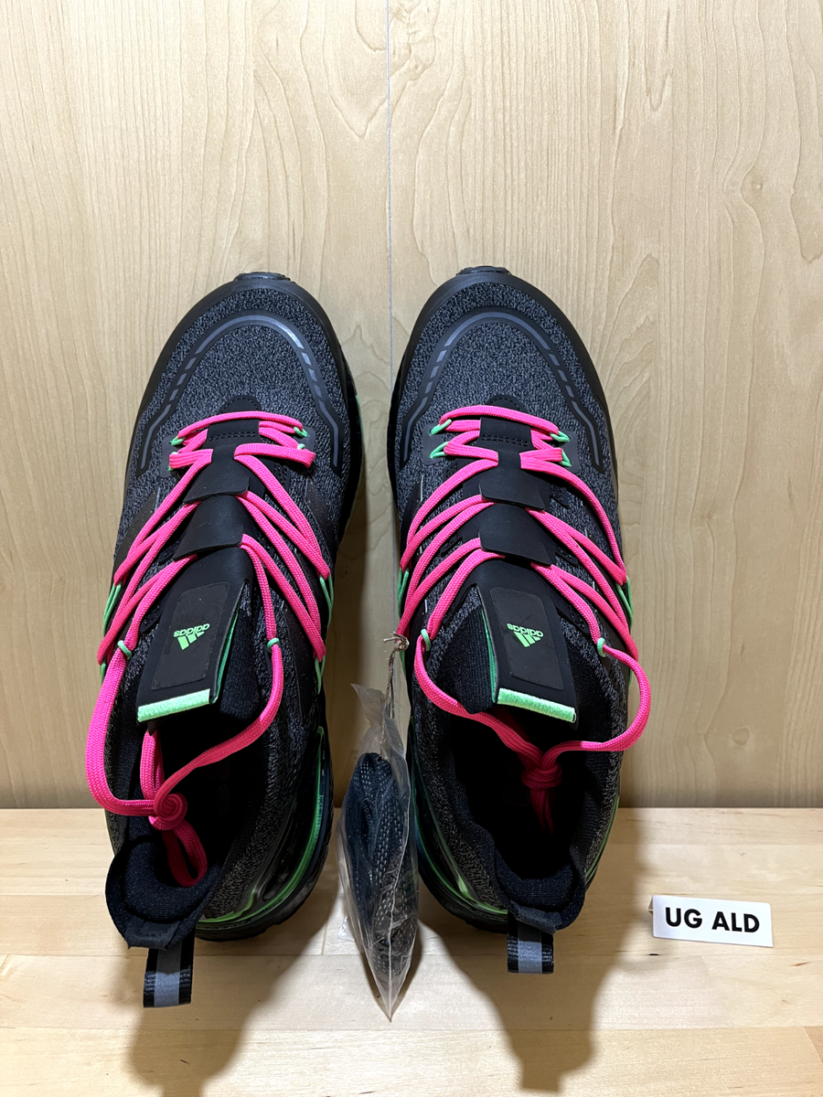 Adidas UltraBoost 20 Lab Explorer Pink/Lime Black Sneaker Size