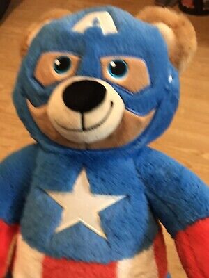 Original Special Captain America Build a Bear Cute Soft Stuff Plush Toy