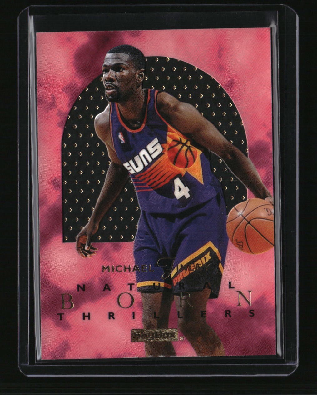 1995-96 SkyBox E-XL #8 Michael Finley Natural-Born-Thrillers
