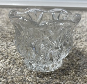 PRINCESS HOUSE LEAD CRYSTAL CANDLE VOTIVE EXCELLENT CONDITION 