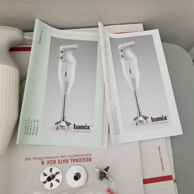 BAMIX M-133 Swiss Made 2 Speed Hand Immersion Blender Deluxe Wand