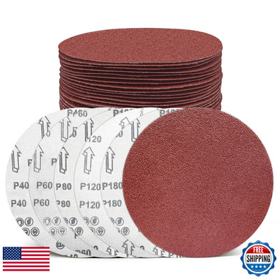 Senmaitools 30 Pack 12 Inch Sanding Discs 303Mm Round No-Hole Hook And Loop