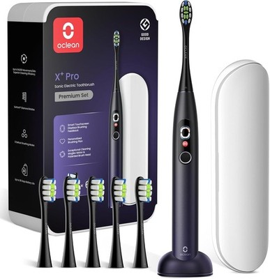 Oclean X Pro Set dunkelviolett Schallzahnbürste 4 Bürsten B-Ware