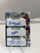 Brando MAYEA George LOMBARD JR Carlos LAGRANGE 2023 Leaf Metal AUTO #1/1 Yankees