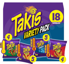 Takis 18 pc / 1 oz Variety Pack, Assorted Fla...
