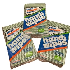 3 Vintage Handi Wipes Kitchen Cloths Lot 24x13” Total Of 24 Green / White NEW FS