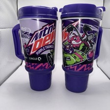 Mtn Mountain Dew Purple Thunder 32oz Polar Pop Circle K Travel Mug Rubber Bottom