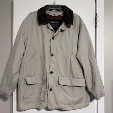 VTG Men Sz XL Woolrich Cotton Lined Canvas Barn Chore Jacket made in USA