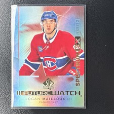Upper Deck 2024-25 SP Authentic Logan Mailloux Canadiens Future Watch FX L2 S-72