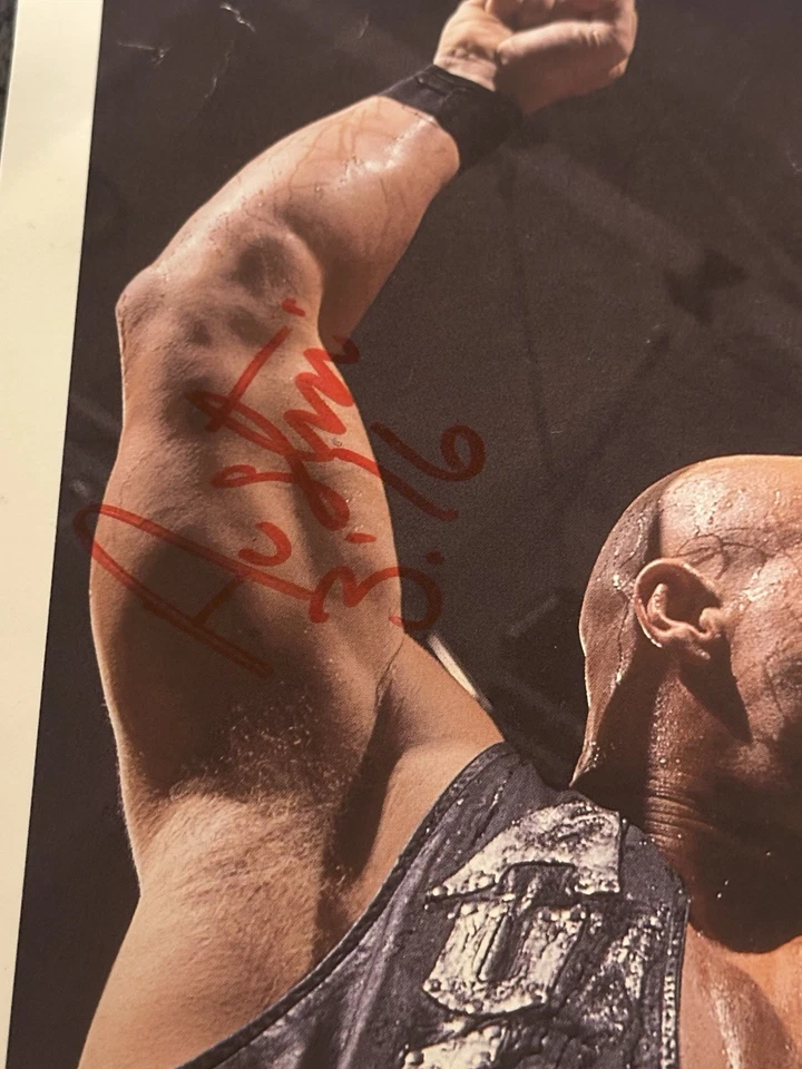 Póster autografiado Stone Cold Steve Austin 1997 WWF Titan Sports 10 X 8 Foto 4 de 4